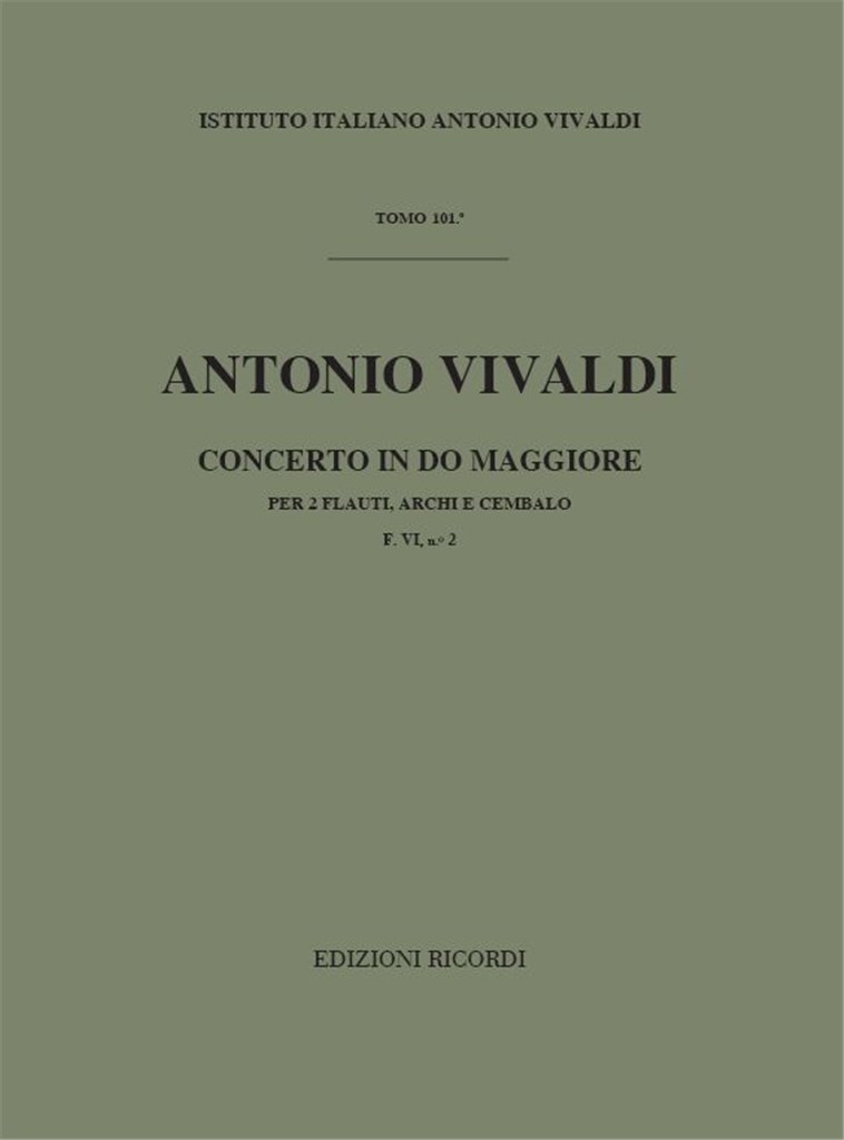 Concerti Per Fl., Archi E Bc: Per 2 Fl.